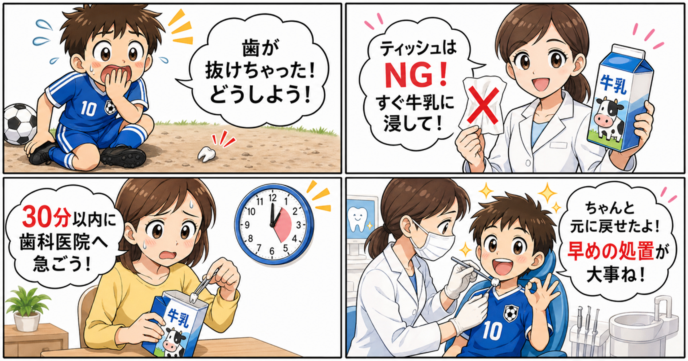 4コマ漫画風
